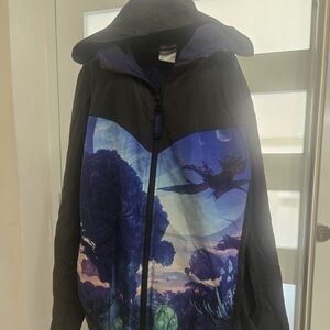 Disney PANDORA Black and Blue Graphic Rain Jacket